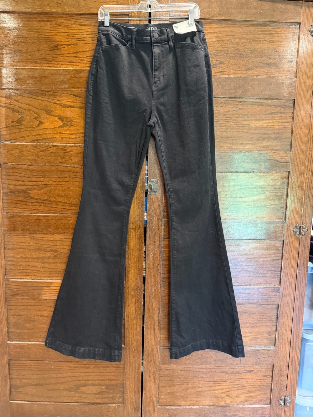 a.n.a 10T tall Black High-Rise high heel Super Flare Jeans denim 36” inseam pant